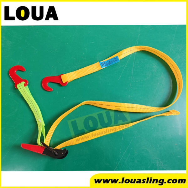 BL2000KG 2ton car lashing strap for RORO vessel | vehicle transportation ship lashing belt | auto shipping line car secure strap