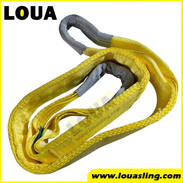 4-ply webbing sling WLL6ton 75mm width |multi-ply lifting strap|Abrasive sling strap| tow strap recovery strap tree saver| anchor sling mounting strap logging sling