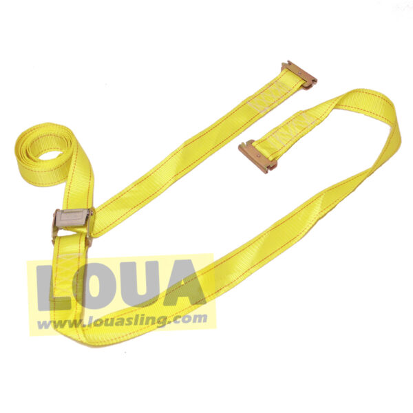 Van interior cargo secure strap with E fitting /E track Buckle strap China manufacture factory supplier