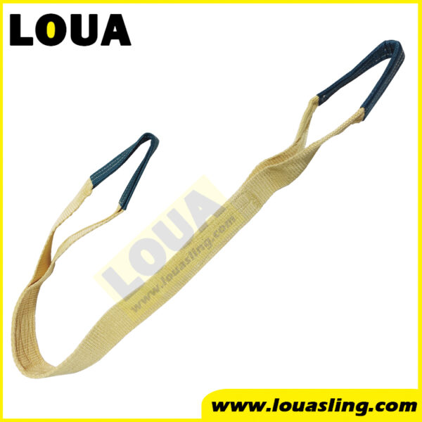 Fireproof lifting sling strap | Aramid webbing sling belt | high heat resistance flat sling round sling