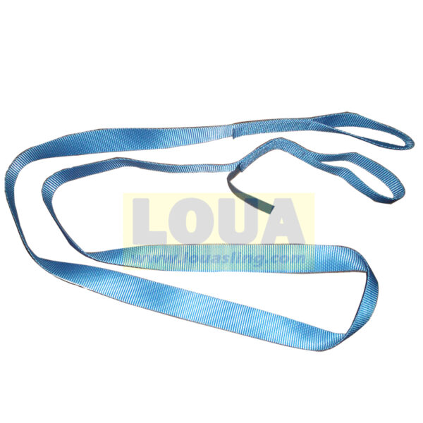 Custom Single ply eye-eye webbing sling | China manufacture wood lifting belt | one way sling timber strap | disposable sling