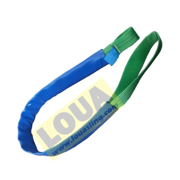 Custom manufacture Single-eye disposable webbing sling | one way sling | reinforcement steel lifting strap |steel pipe handling