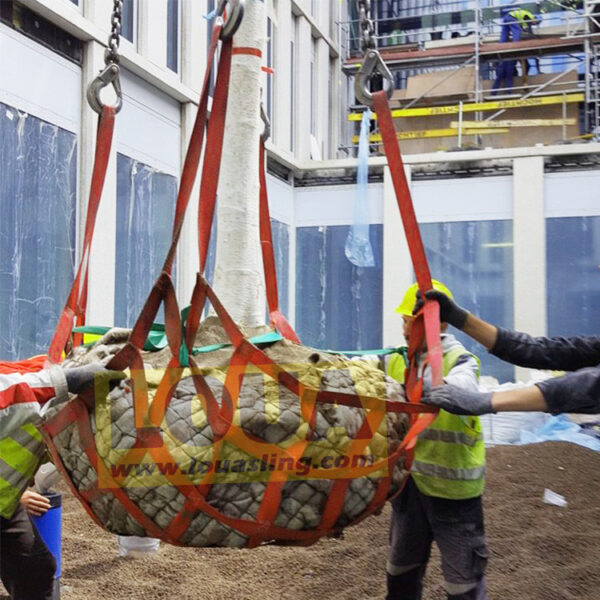 Custom made webbing cargo lifting net | China manufacture supplier cargo nets