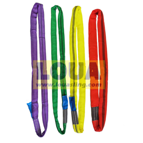 China manufacture supplier PES endless round sling | soft mooring ring | custom made flexible link anchor connect sling strap