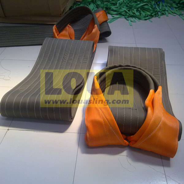 China factory supply Widebody flat webbing sling | oilpipe lifting straps | pipeline handling strap | pipe synthetic belt lifter